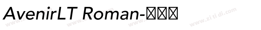 AvenirLT Roman字体转换